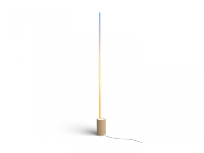 Llambë dyshemeje Philips Hue Signe Oak Gradient, RGBW, ndriçim inteligjent, efekt dru
