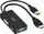 Konvertor video Lindy HDMI, në DisplayPort, DVI edhe VGA, 4K, i zi