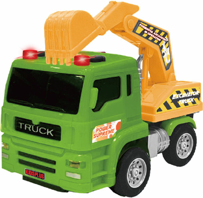 Lodër ekskavator ndërtimi, 1/24, 15cm, drita dhe tinguj