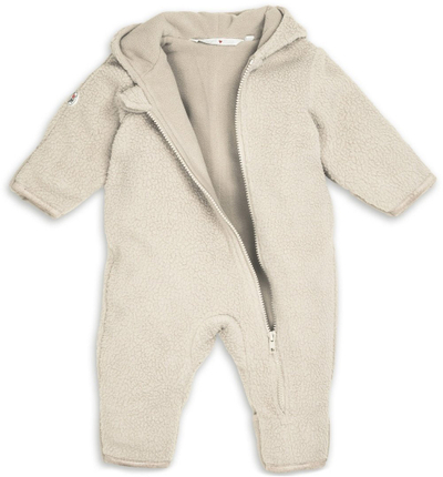 Kominoshe për bebe Lodger Newborn Teddy, fleece, që s’e kap uji, bezhë