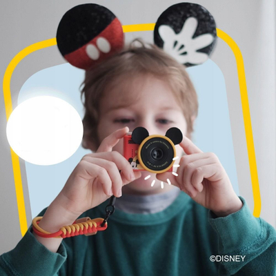 Kamerë digjitale për fëmijë Kiimento Model A, 48MP, 720p, Mickey Mouse, e kuqe