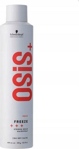 Lак за коса Schwarzkopf Osis Freeze, силно фиксирање, 300ml