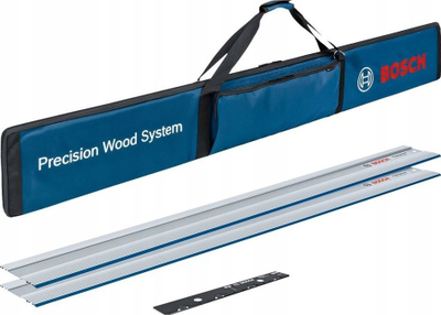 Set shina udhëzuese Bosch FSN 1400, 2x1400mm, me lidhës dhe çantë, blu