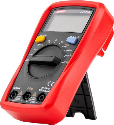 Multimetër dixhital Uni-T UT131A, auto-range, me ekran LCD, i kuq
