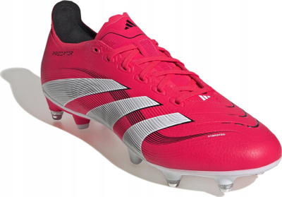 Këpucë futbolli Adidas Predator League SG M ID3762, për bar të butë, me vida metalike, të kuqe