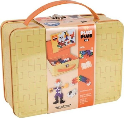 Set blloqesh Plus Plus Big Basic Metal Suitcase, 70 copa, për kalamaj 3–12 vjeç, shumëngjyrëshe