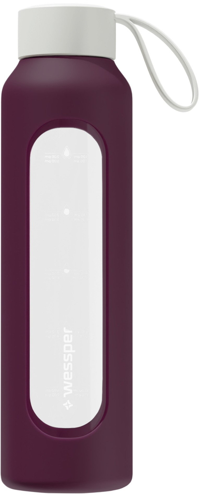 Mbulesë silikoni Wessper WE260, për shishe 500ml, borosilikat, Ruby