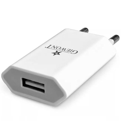 Karikues USB Giewont GWL1, 5V 1A, 1 port, i bardhë