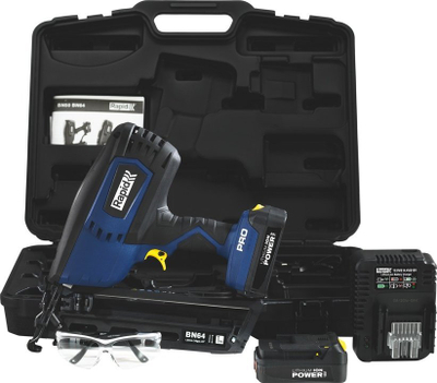 Gozhdues pa kabllo Rapid PRO BN64, 16 Gauge, 18V 2x2.0Ah Li ion, blu me të zezë