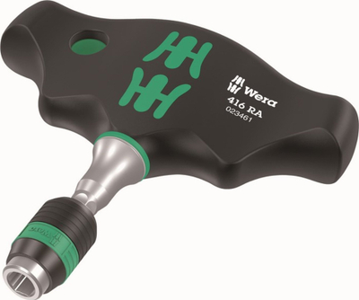 Kaçavidë me mekanizëm ratchet Wera 416 RA Rapidaptor T Handle, 1/4"