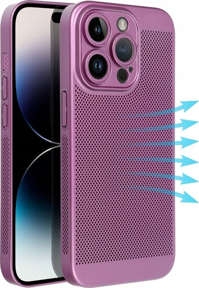 Futollë Breezy për Xiaomi Poco M6 Pro 4G, me vrima ajrimi, plastike e butë, lejla