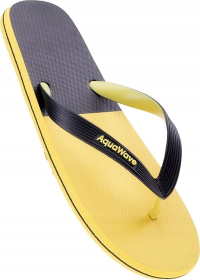Flip-flop për burra Aquawave Roboor, taban EVA, rripa PVC, verdh e zi