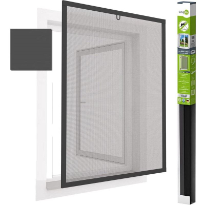 Rrjetë kundra insekteve Easy Life Window ALU, 100x120cm, për dritare, ngjyrë antracit