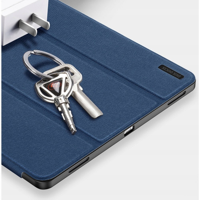 Mbulesa për tabletin Dux Ducis Domo Samsung Galaxy Tab S11 Ultra, PU lëkurë, mbajtëse tri-fold, e kaltër