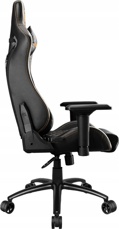 Karrige gaming Cougar Outrider S, lëkurë PVC, mbështetje mesi, e zezë