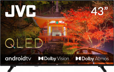 TV JVC LT-43VAQ330P, 43", 4K QLED, Android TV, i zi