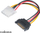 Lidhës Aksa Molex - SATA, 0.1 m, shumëngjyrësh