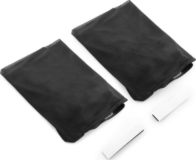 Perde dielli për makinë InnovaGoods UVlock, set me 2 copë, rrjetë, të zeza