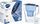 Shishe filtrimi uji Brita Aluna, kapacitet i madh, blu