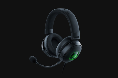 Гејминг слушалки Razer Kraken V3 HyperSense, 7.1, со микрофон, црни