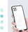 Futrollë 3n1 për Samsung Galaxy A22 5G, transparente, antishok, me kornizë të zezë