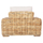 Divan lounge i jashtëm Tropel 110x88x70-85Hcm (HM9810), bardhë