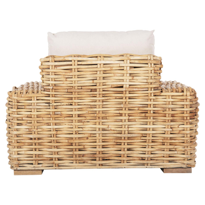 Divan lounge i jashtëm Tropel 110x88x70-85Hcm (HM9810), bardhë