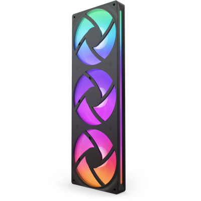 Ventilatorë kase NZXT RF-U36HF-B1, 3x120mm, aRGB, të zinj