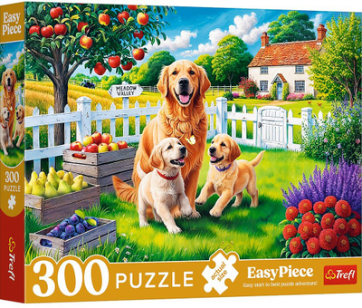 Puzzle Trefl EasyPiece Dogs in the Countryside, 300 copa, shumëngjyrëshe
