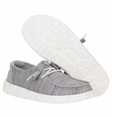 Këpucë për femra Hey Dude Wendy Stretch Sox W 41878-007, të lehta, gri