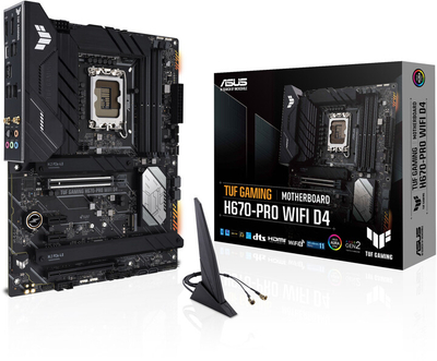 Pllakë amë ASUS TUF GAMING H670-PRO WIFI D4 (DDR4) - Intel H670
