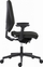 Karrige zyre ergonomike Powerton ERGO SIMA Office, mbështetje lumbare, mbështetëse krahësh 3D, e zezë