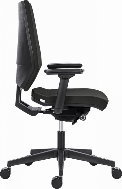 Karrige zyre ergonomike Powerton ERGO SIMA Office, mbështetje lumbare, mbështetëse krahësh 3D, e zezë
