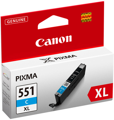 Ngjyrë për printer Canon CLI-551XL C, e kaltër