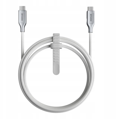 Kabllo USB C Nomad Kevlar V3, 1.5m, PD 240W, e bardhë