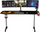 Tavolinë gaming Ultradesk Frag XXL, 160x75cm, mouse pad XXL, e zezë me të artë