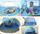 Çadër plazhi për bebe Beach Tent with Pool 21204, pop up, me mini pishinë, blu