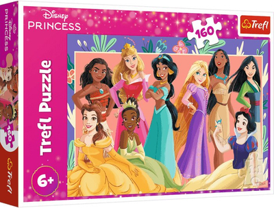 Puzzle Trefl Disney Princesses Real Princesses, 160 copa, shumëngjyrësh, për kalamaj 6+