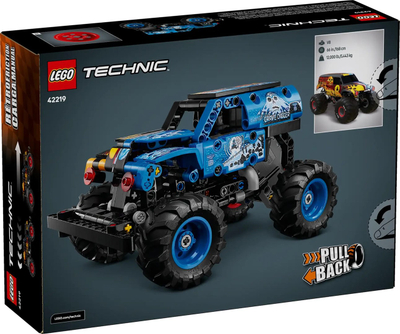 Set lodër Lego Technic Monster Jam Grave Digger 42219, mekanizëm pull back, për fëmijë 7+
