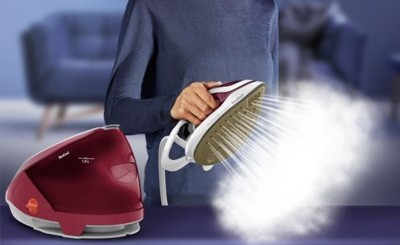 Sistem avullimi Tefal Pro Express Protect GV9220, 2800W, 7.5 bar, burgundy e bardhë