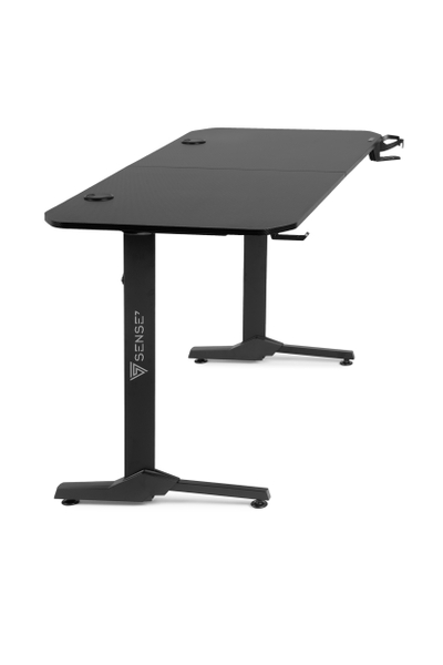 Tavolinë SENSE7 Nomad Basic, 140cm x 60cm, e zezë