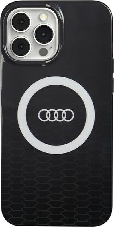 Mbrojtëse MagSafe Audi IML Big Logo për iPhone 13 Pro 13, polikarbonat TPU, e zezë