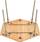 Tavolinë kampingu KingCamp Bamboo Hexagonal, 100cm, lartësi e rregullueshme, kafe