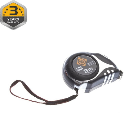 Metrike rrotulluese Forte Tools ROULETTE CR-G46, 8m, me kasë plastike portokalli