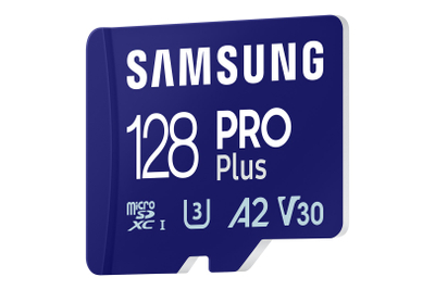 Kartë memorie MicroSD Samsung PRO Plus, 128GB, Class 10 UHS I me adaptor