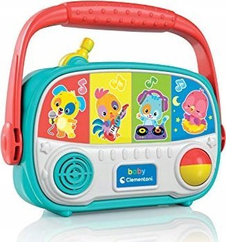 Lodër edukative Clementoni Baby Radio, muzikë dhe drita, 6+ muajsh, shumëngjyrëshe
