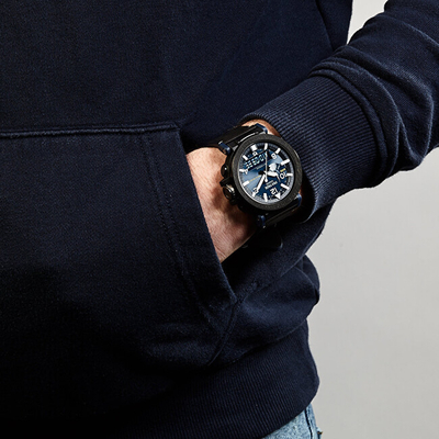 Orë për meshkuj Casio Protrek PRG-650YL-2ER, e zezë/kaltër