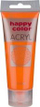Bojë akrilike GDD Happy Color Fluo, 75ml, portokalli
