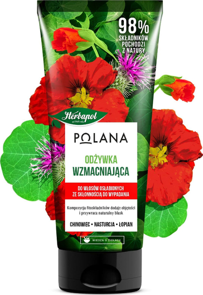 Balsam flokësh Herbapol Polana, për forcim flokësh, 200 ml