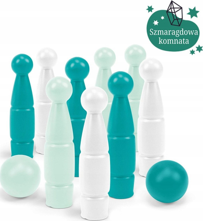 Set bowling për kalamaj Wader Emerald Chamber, 11 copë, shumëngjyrësh